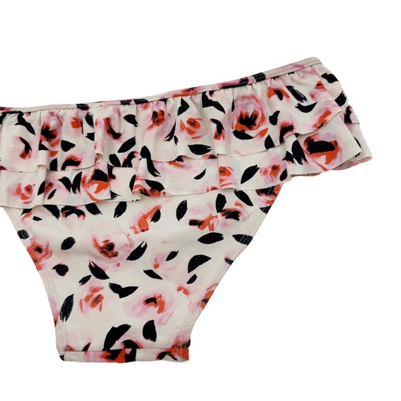 Kate Spade | Bay of Roses Ruffle Two Piece Children’s Swim Suit Size 14 Youth - Picture 13 of 15